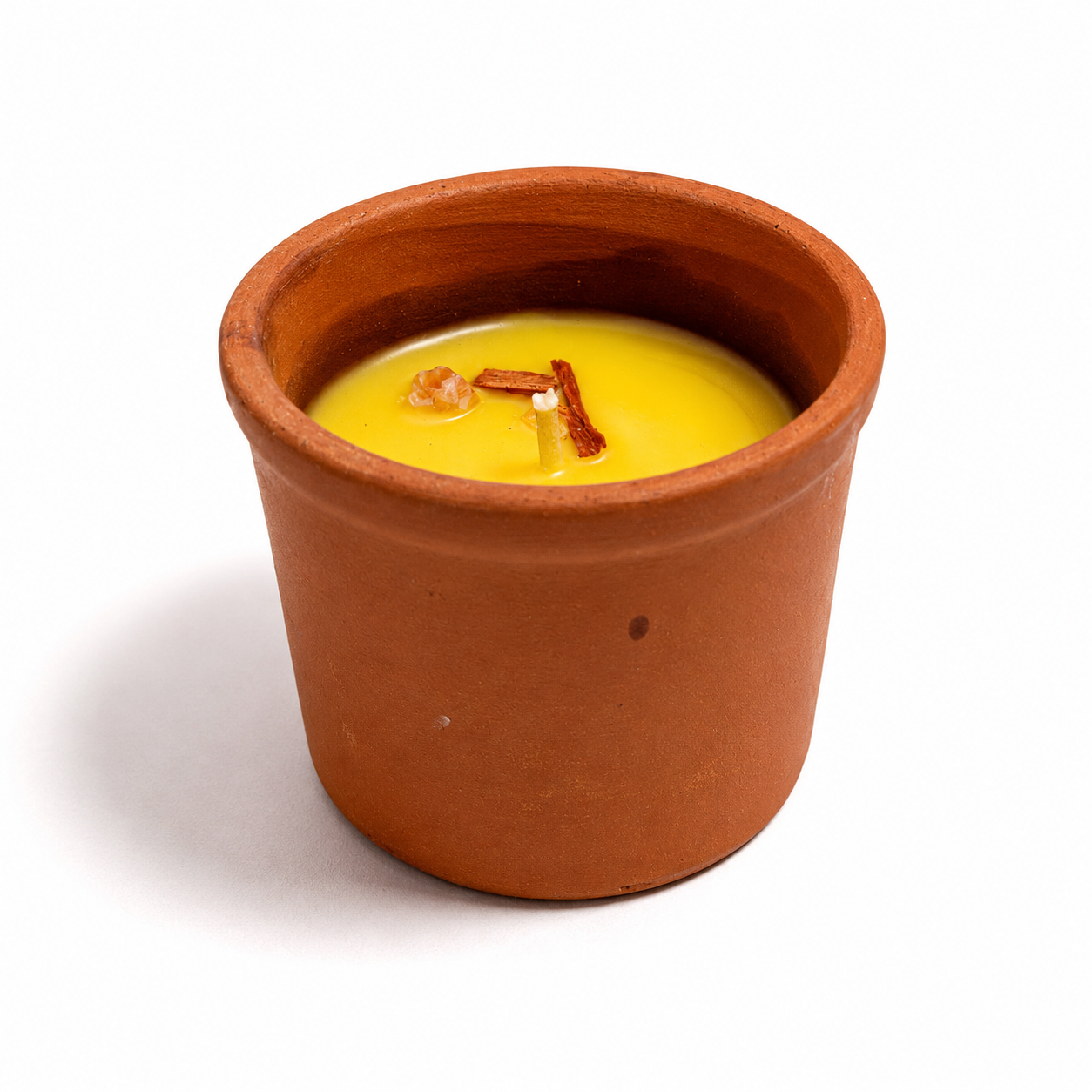 TOHAFA Sandalwood Fragrance Terracotta Jar Candle