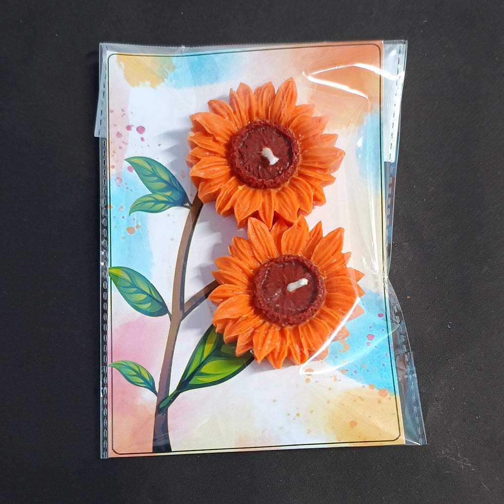 Sunflower Floating Candle -Set of 5