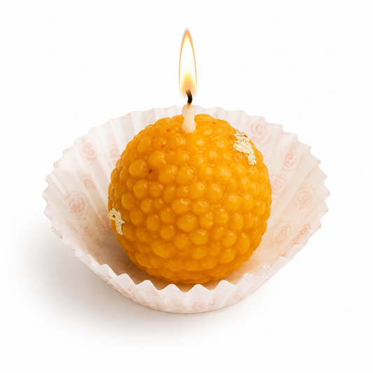 Laddu Gold Leaf Decorative Mold Candle