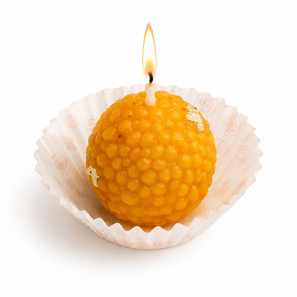 Laddu Gold Leaf Decorative Mold Candle