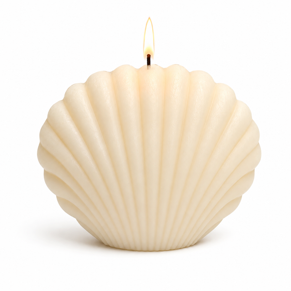 Small Scallop Shell Mold Candle