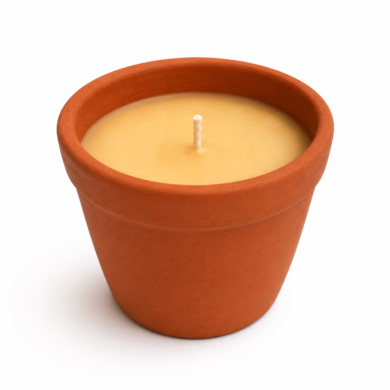 Tohafa Terracotta Planter Shape Candle