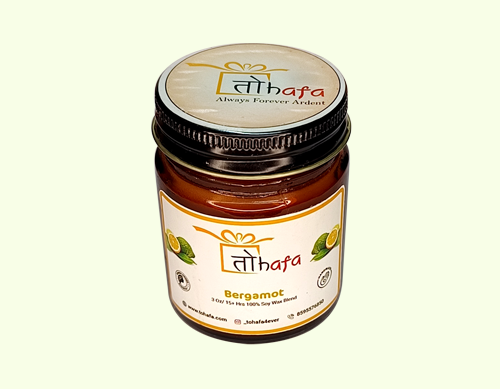 Tohafa Bergamot Scented Candle