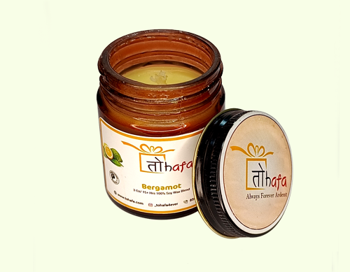 Tohafa Bergamot Scented Candle