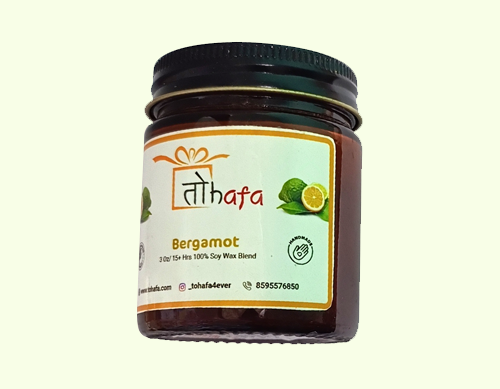 Tohafa Bergamot Scented Candle