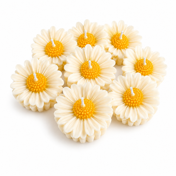 Tohafa Daisy Flower Mold Candle