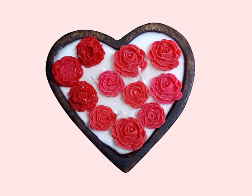 Tohafa Heart Big Scented Candle