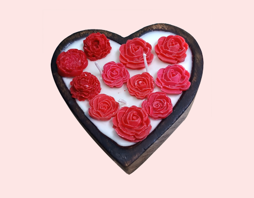 Tohafa Heart Big Scented Candle