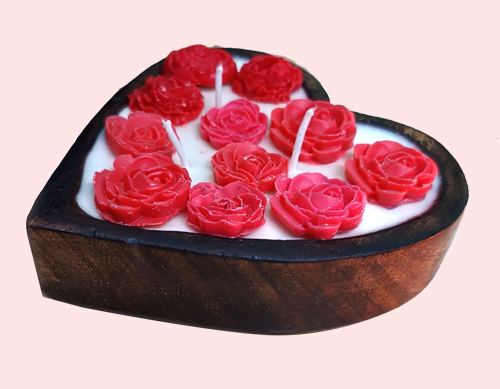 Tohafa Heart Big Scented Candle