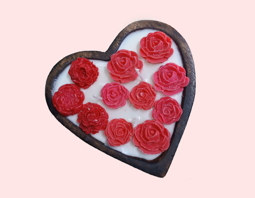 Tohafa Heart Big Scented Candle