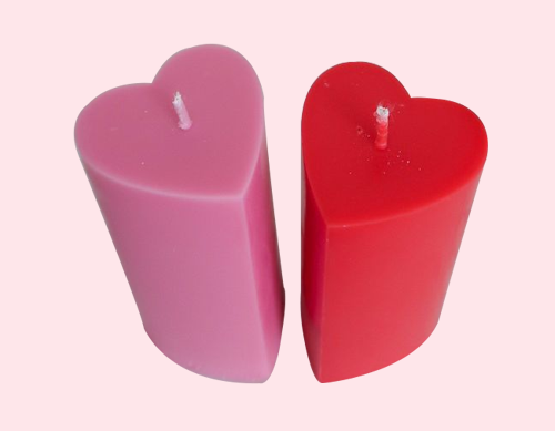 Tohafa Heart Pillar Scented Candle
