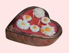 Tohafa Heart Small Wood Scented Candle