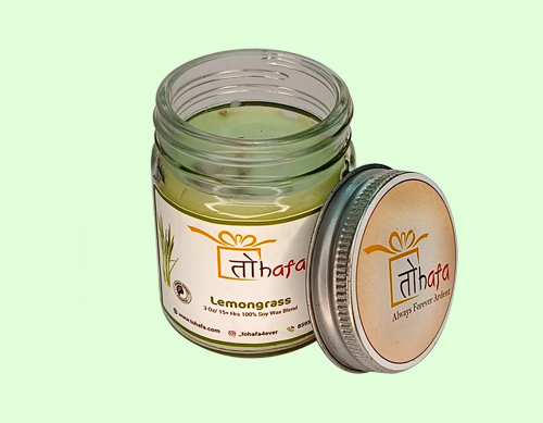 Tohafa Lemongrass Scented Candle