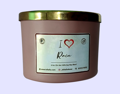 Tohafa Rain Scented Candle
