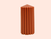 Tohafa Ribbed Pillar Large Scented Candle