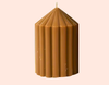 Tohafa Ribbed Pillar Small Scented Candle