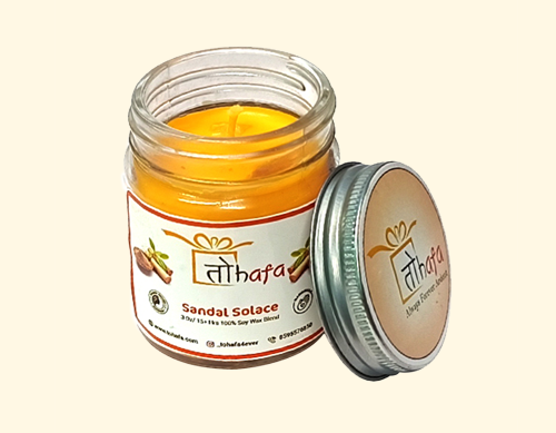 Tohafa Sandal Solace Scented Candle