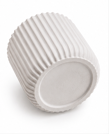 Tohafa Premium Ribbed Concrete Candle