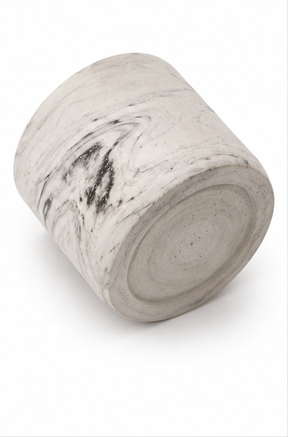 Tohafa Marble Finish Concrete Candle