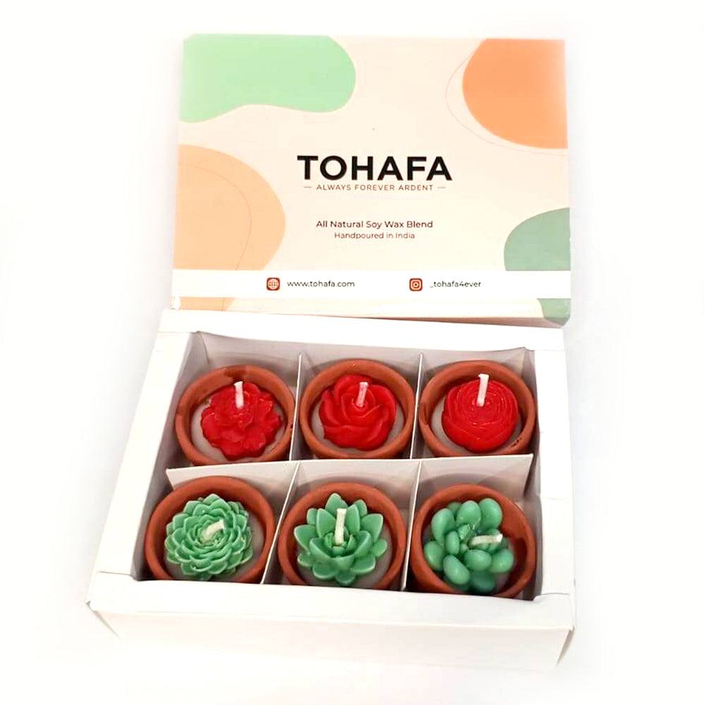 Small Succulent Pot Candle